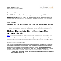 BitLux Travel SEO Delivery