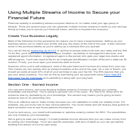 Multiple Income Streams