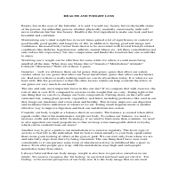 Article 1 -Health and weight loss