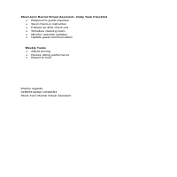 Sample daily and weekly task i managed for short-term