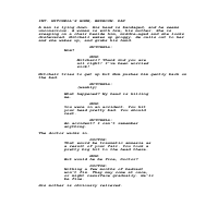 Real Dreams- A script for a specul short film.