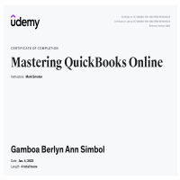 quickbooks certificate