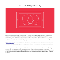 How to Build Digital Empathy