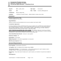 SAP functional specification