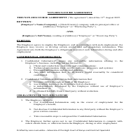 sample NDA employment contract