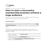 Ghost.org — B2B Thought Leadership Content