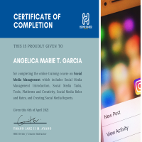 Certificate of Completion