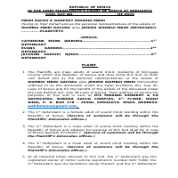 sample pleadings for a personal injury case