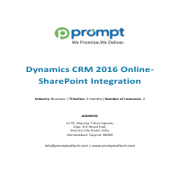 Dynamics 365 CRM - Sharepoint Integration