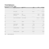 Trial Balance