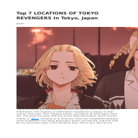 Japan touristic sites used in animes