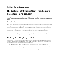 Article for gripped.com