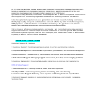 Customer support portfolio 