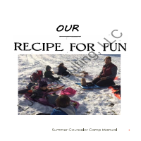 Summer Camp Counselor Handbook