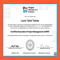 CAPM cert.