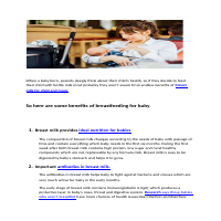 7 Benefits of Breastfeeding for Baby and Mom.