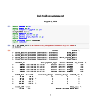 Descriptive analytics and EDA