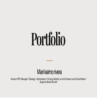 Amazon PPC Manager Portfolio