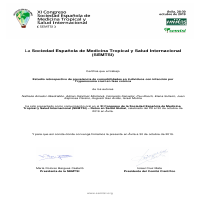 Diploma for my fisrt scientific writting in a Spain congress