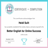 Better English for Online Success Certification
