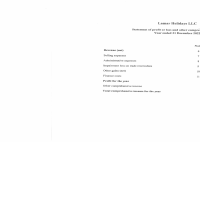 financial statement