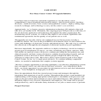 Case study for Fox Chase Cancer Center
