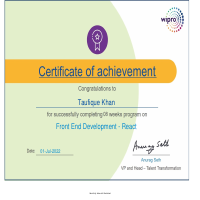 React js certification