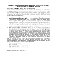 Article on Search Engine Marketing