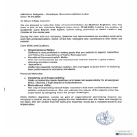 Recommendation Letter