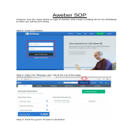 Aweber SOP