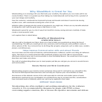Why is WoodWork great for you
