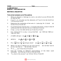mathematics test created by me