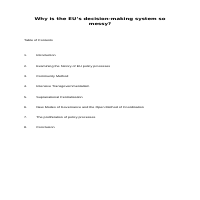 A long-form discussion on the EU's policymakign process