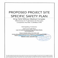 PROPOSED SITE SPECIFIC SAFETY PLAN