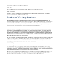 Web Copy Sample