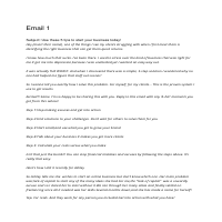 Sales emails