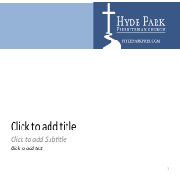 Sample Communication Template Created for a Church