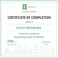 Accounting Cycle for Rentals