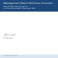 Management Reports thru QuickBooks