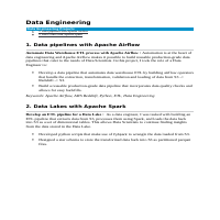 Data Engineering Projects