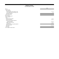 Sample of Balance sheet for client on QBO