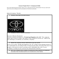 Toyota Company Profile 