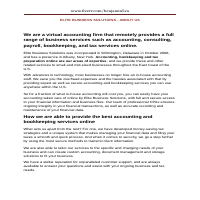 Elite Business Solutions - About Us