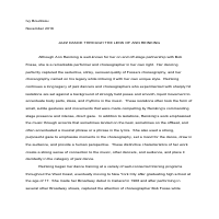 Jazz Dance Through the Lens of Ann Reinking