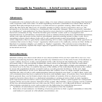A mini review that talks about quorum sensing in Bacteria