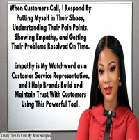 Customer Service portfolio