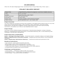 Project Delivery Report for Leo’s Ville