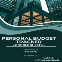 Google Sheets Automated Budget tracker