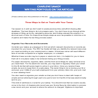 Sample Articles Related to Taxes