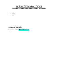 SRS document in MS office